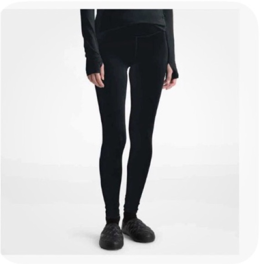 The North Face Womens Warm Poly Tights Black Full-Length Leggings